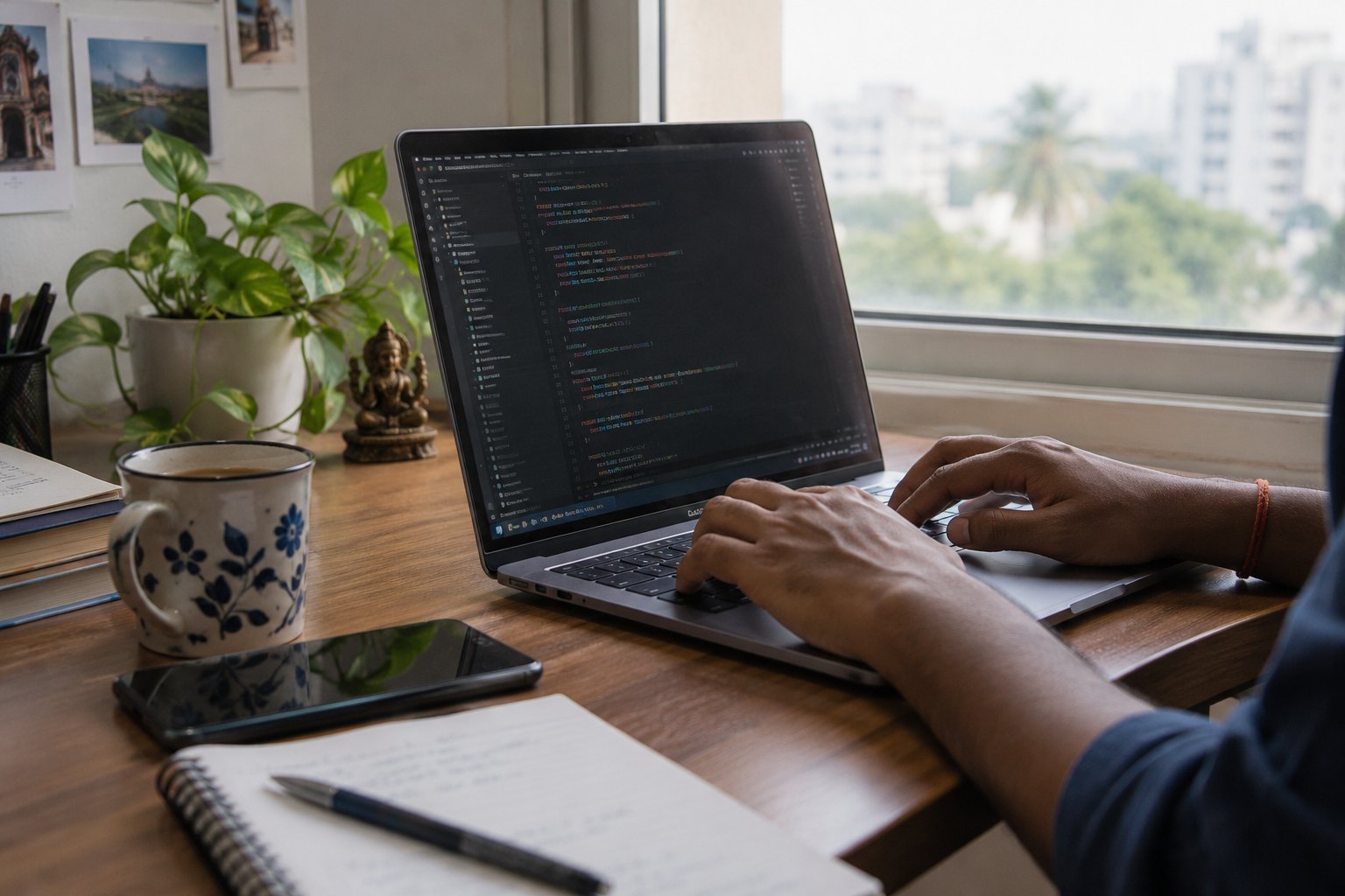 Full Stack Web Development learning scene